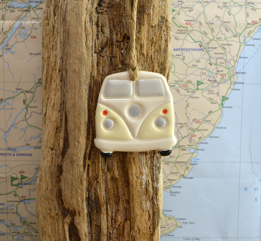 Handmade Ceramic VW Campervan Hanger - Image 2