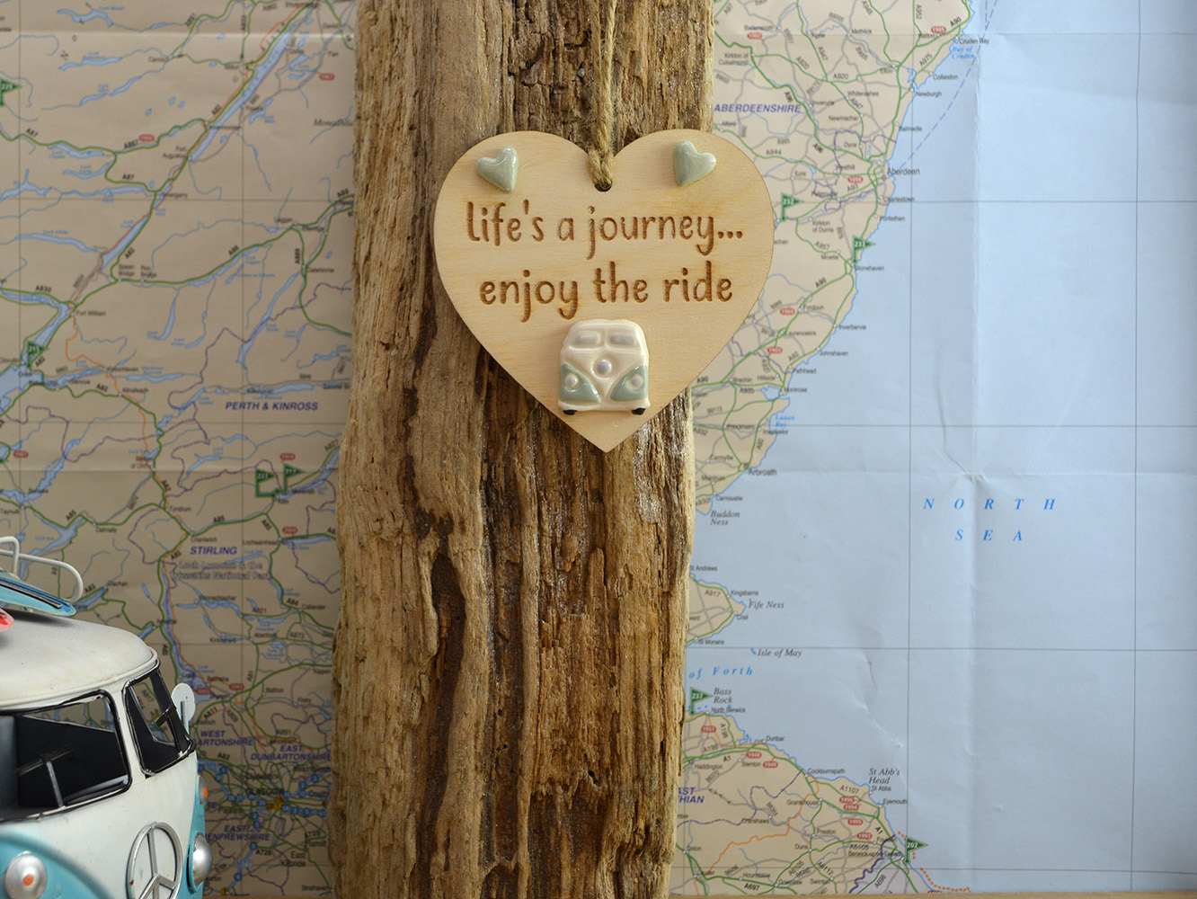 Life's A Journey Enjoy The Ride Wooden Plaque Hanger - Image 4