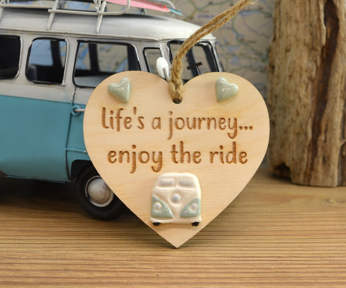 Life's A Journey Enjoy The Ride Wooden Plaque Hanger - Image 6