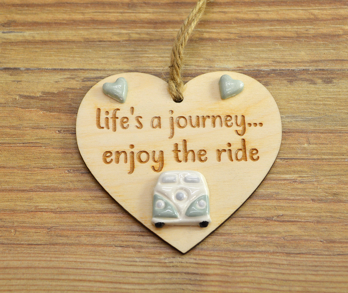 Life's A Journey Enjoy The Ride Wooden Plaque Hanger - Image 5