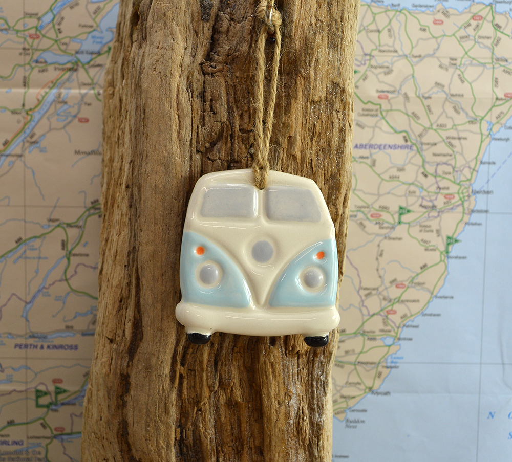 Handmade Ceramic VW Campervan Hanger - Image 5
