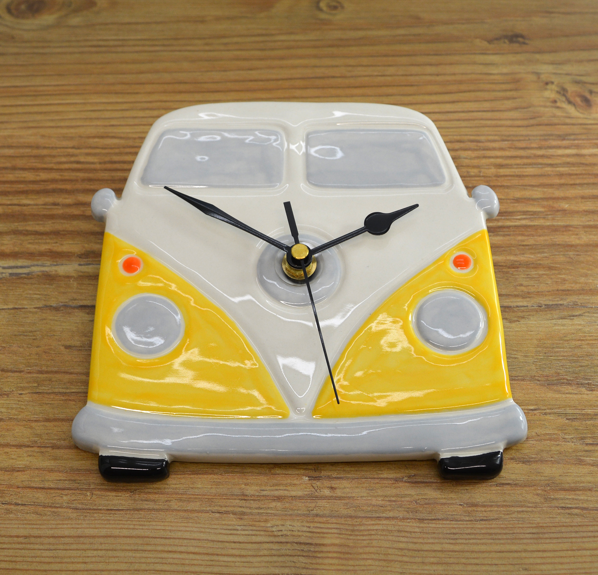Handmade Ceramic VW Campervan Clock - Image 5
