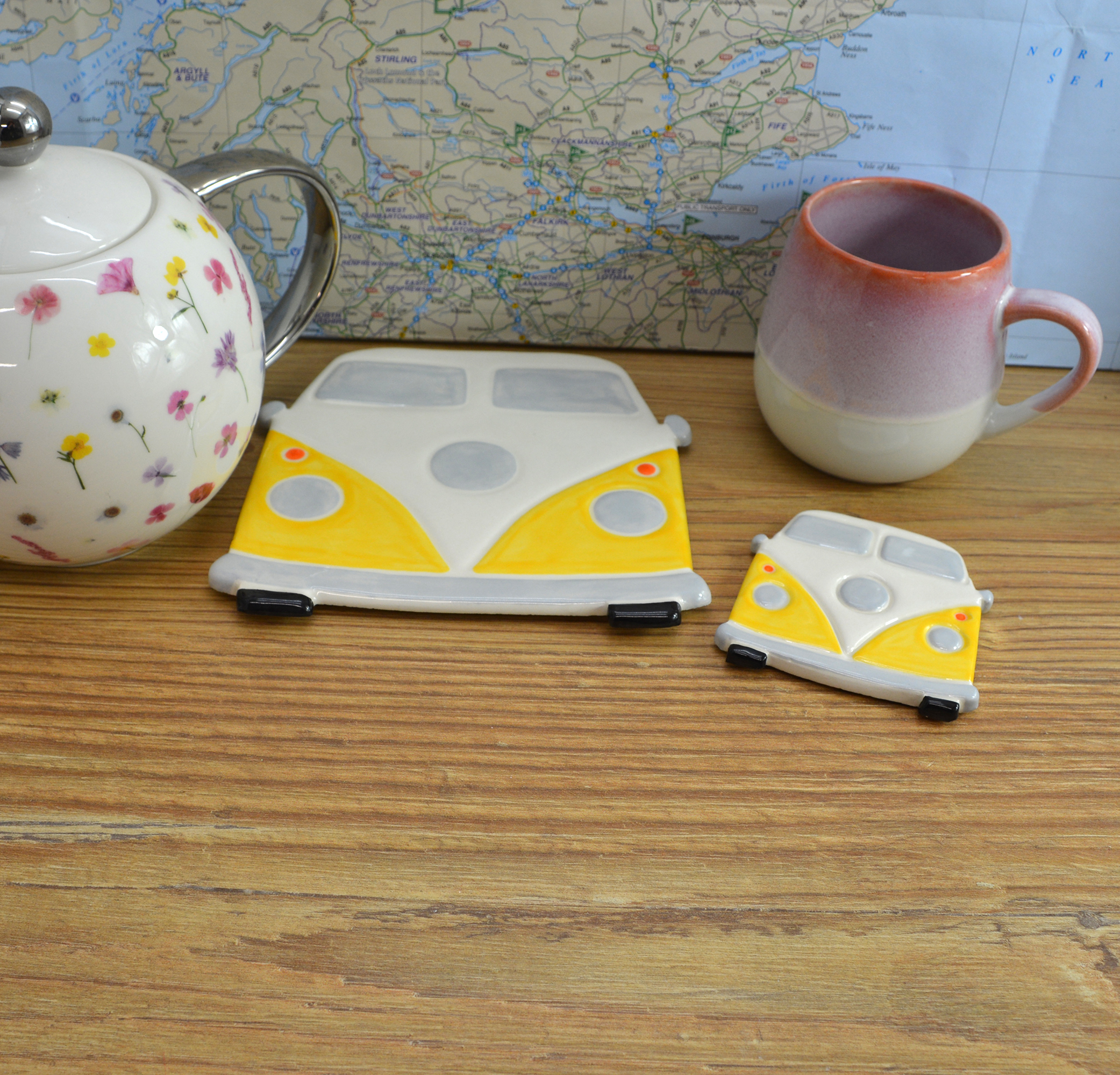 Handmade Ceramic VW Campervan Teapot Stand - Image 10