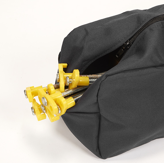 Peg storage bag Caravan Motorhome Campervan Heavy Duty Quality Vanoramic Black - Image 3